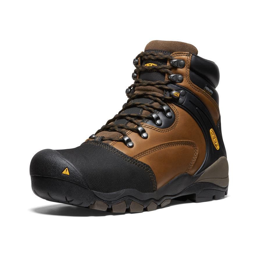 Kozaki Keen Louisville 6 MET Waterproof (Steel Toe) Męskie Brązowe | CLSEORI-28