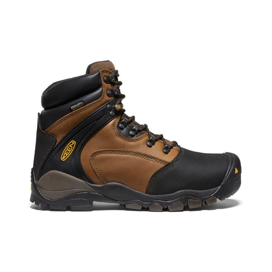 Kozaki Keen Louisville 6 MET Waterproof (Steel Toe) Męskie Brązowe | CLSEORI-28