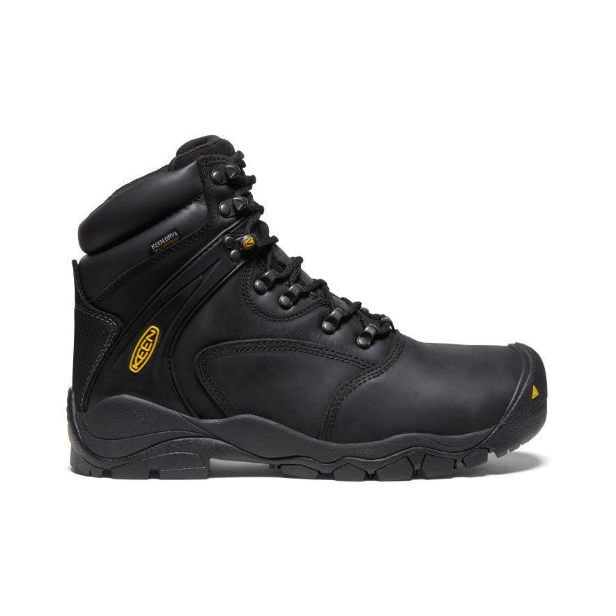 Kozaki Keen Louisville 6 Waterproof (Steel Toe) Męskie Czarne | NOPBMAK-90