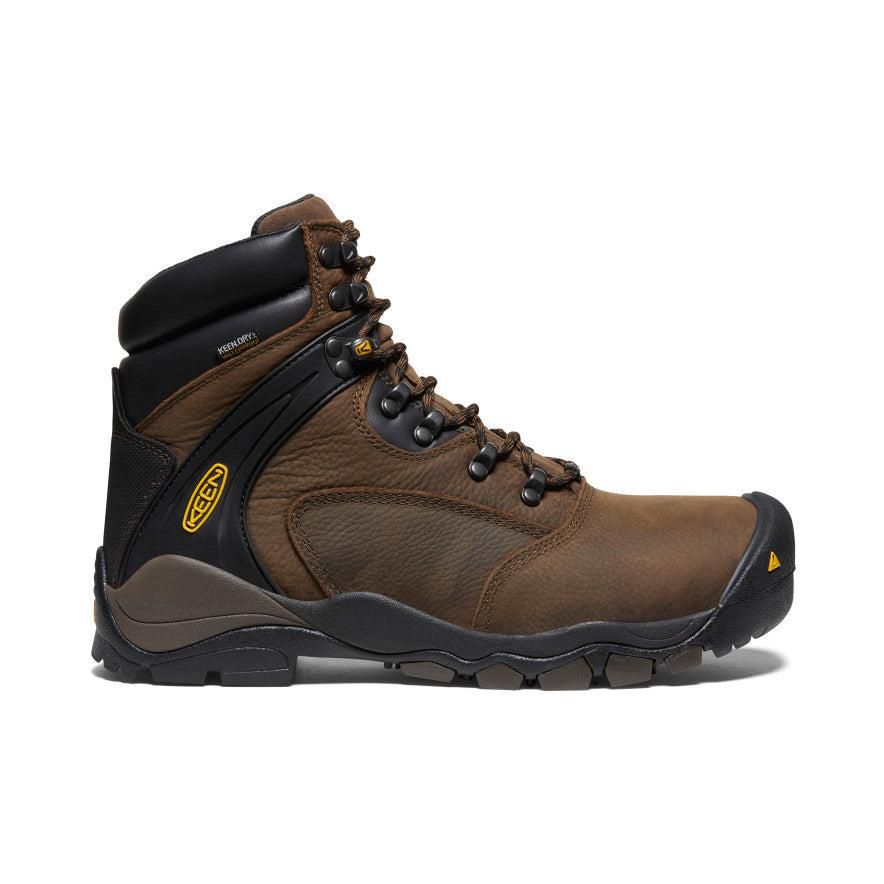 Kozaki Keen Louisville 6 Waterproof (Steel Toe) Męskie Brązowe | HXWDGUE-73