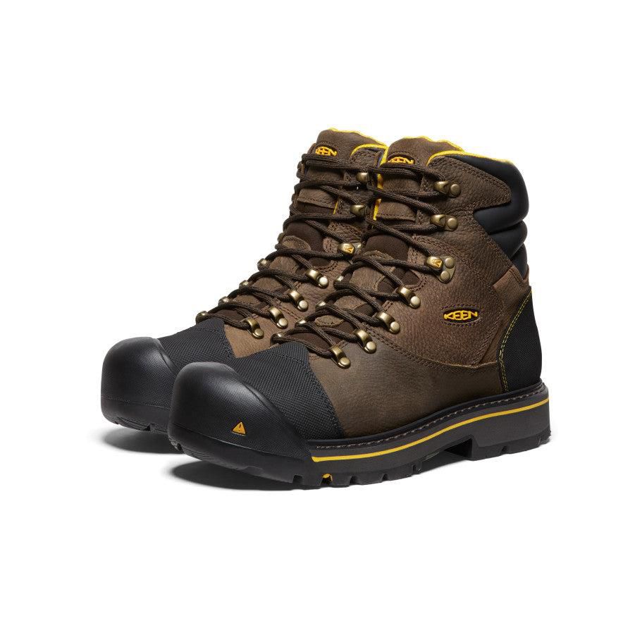 Kozaki Keen Milwaukee 6 (Steel Toe) Męskie Brązowe | EMROCQJ-91