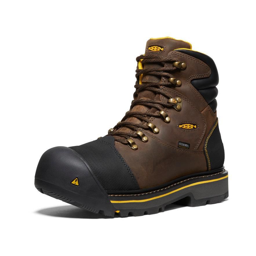 Kozaki Keen Milwaukee Waterproof (Steel Toe) Męskie Brązowe | DTMXGKQ-14