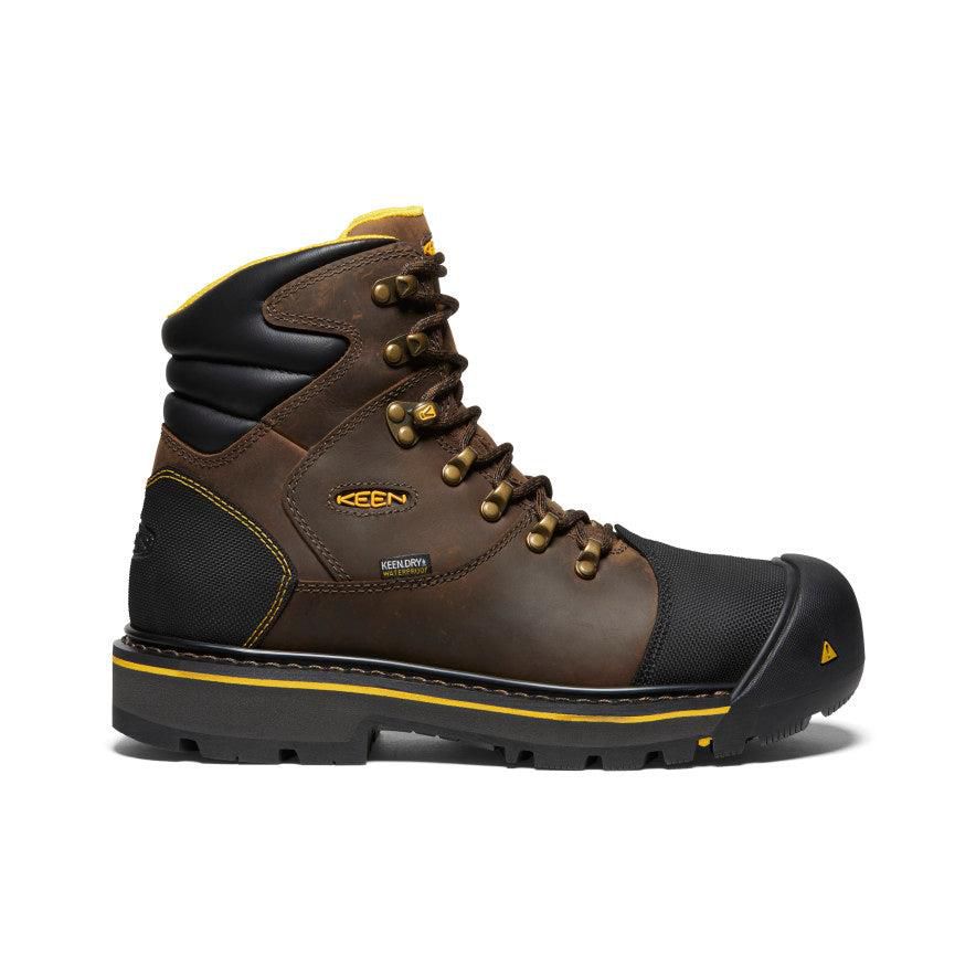 Kozaki Keen Milwaukee Waterproof (Steel Toe) Męskie Brązowe | DTMXGKQ-14