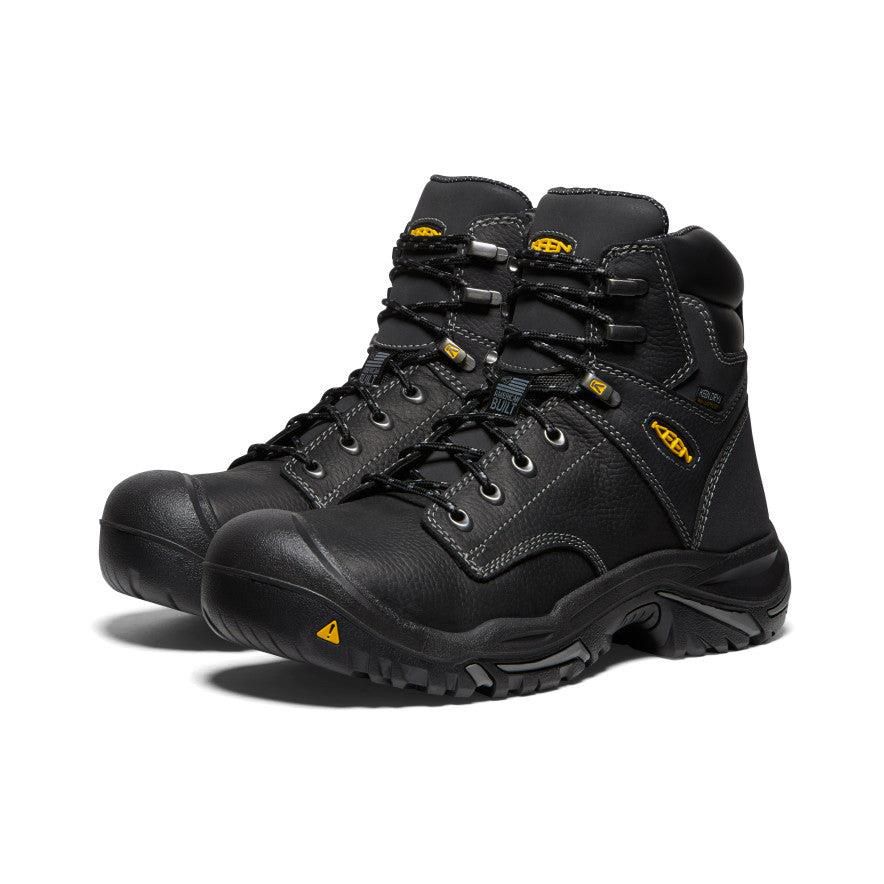 Kozaki Keen Mt Vernon 6 Waterproof (Steel Toe) Męskie Czarne | FMHZIWO-14