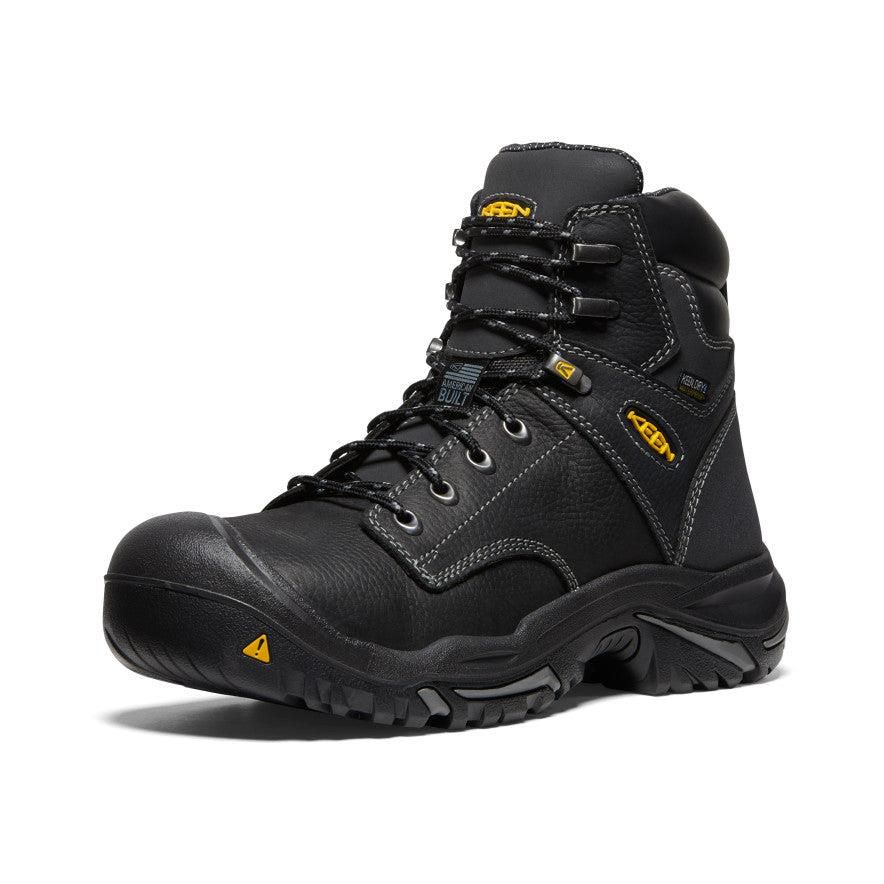 Kozaki Keen Mt Vernon 6 Waterproof (Steel Toe) Męskie Czarne | FMHZIWO-14