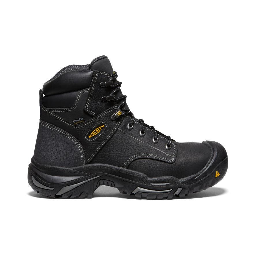 Kozaki Keen Mt Vernon 6 Waterproof (Steel Toe) Męskie Czarne | FMHZIWO-14