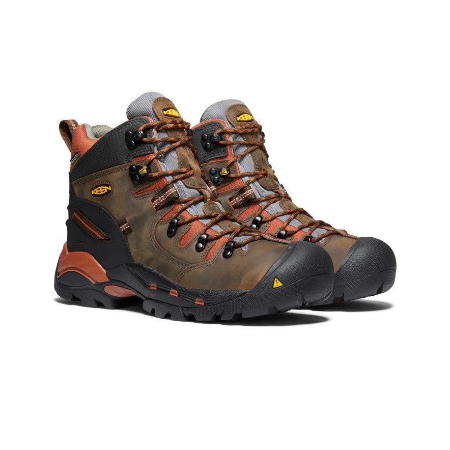 Kozaki Keen Pittsburgh 6 Waterproof (Soft Toe) Męskie Brązowe | GTFNEJI-93