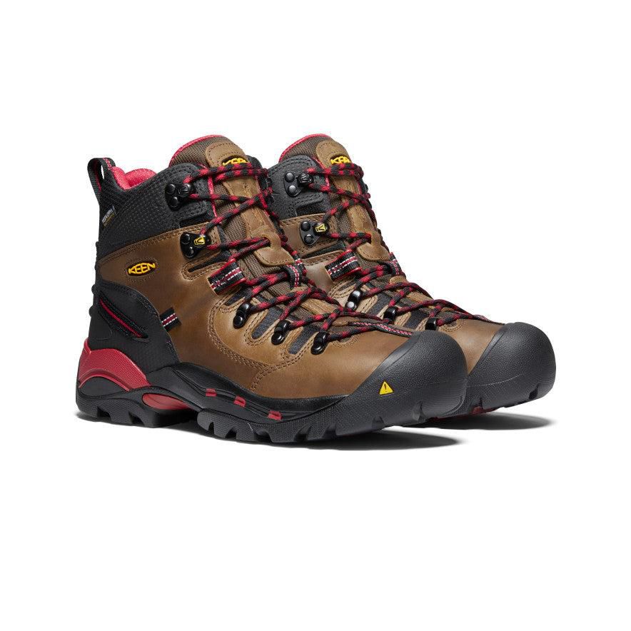 Kozaki Keen Pittsburgh 6 Waterproof (Steel Toe) Męskie Brązowe | OCYDUIX-84