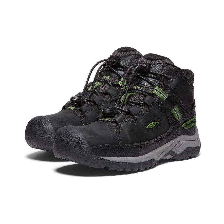 Kozaki Keen Targhee Waterproof Dziecięce Czarne | QCRLEDX-36